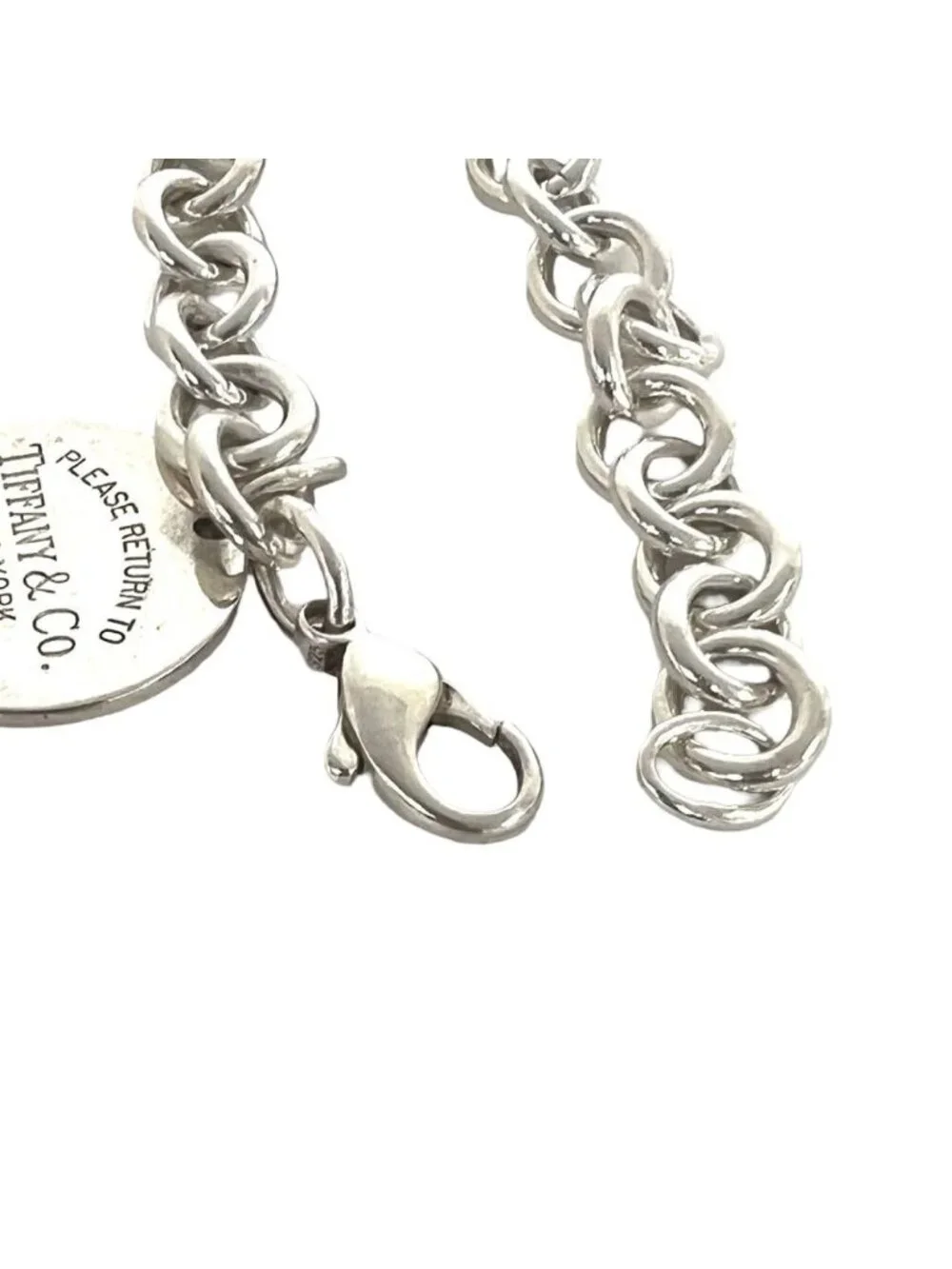 Tiffany & Co Return to Round Tag Bracelet 925 Sterling Silver Accessory